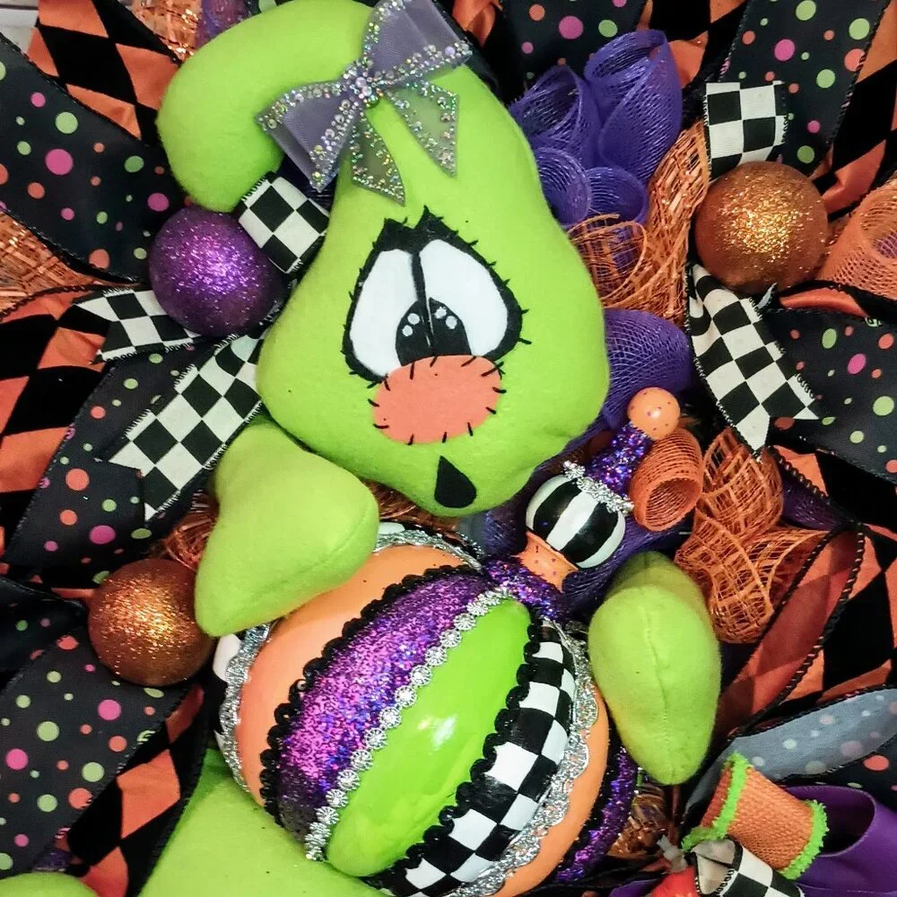 Halloween Wreath, Halloween Door Wreath, Halloween Front Door Wreath, Fall Decor